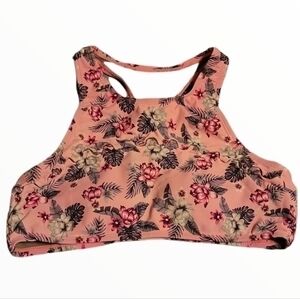 Island Soul Racerback floral design medium bikini top